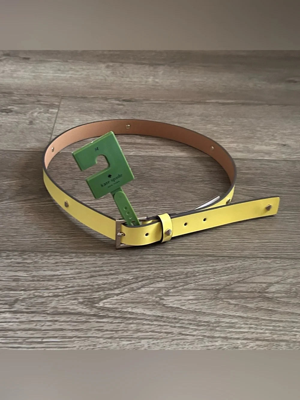 NWT Kate Spade New York Studded Spade Leather Belt Size Medium